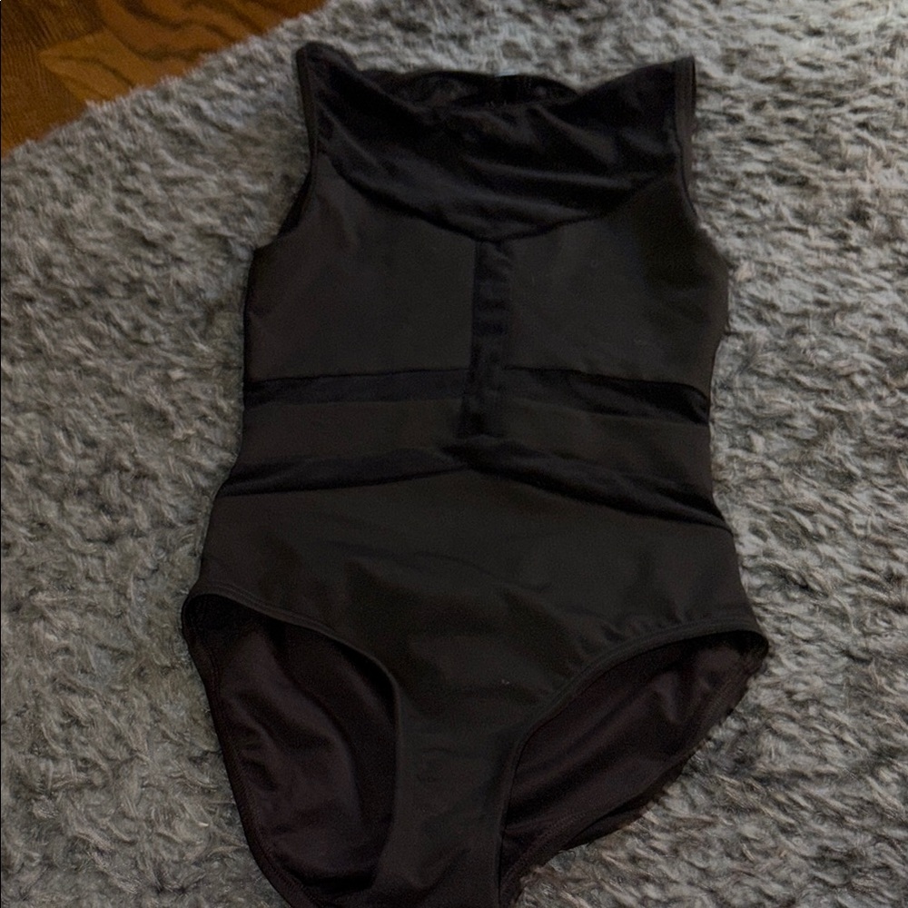 Jo & Jax Black leotard for dance, size small adult